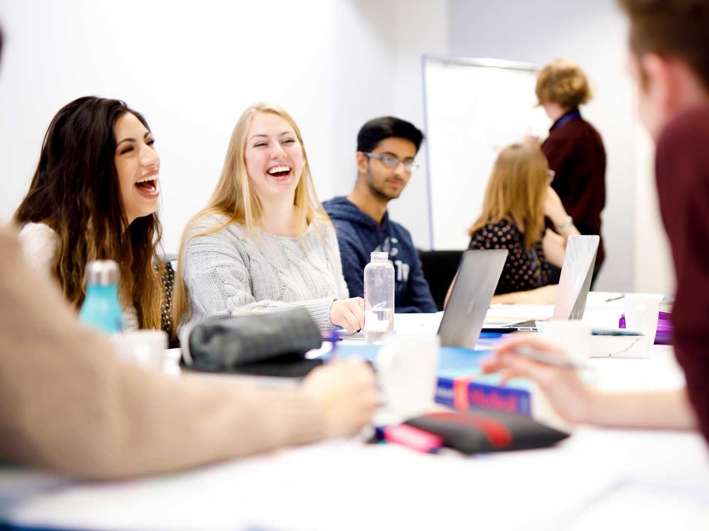 Students in a PBL group session
